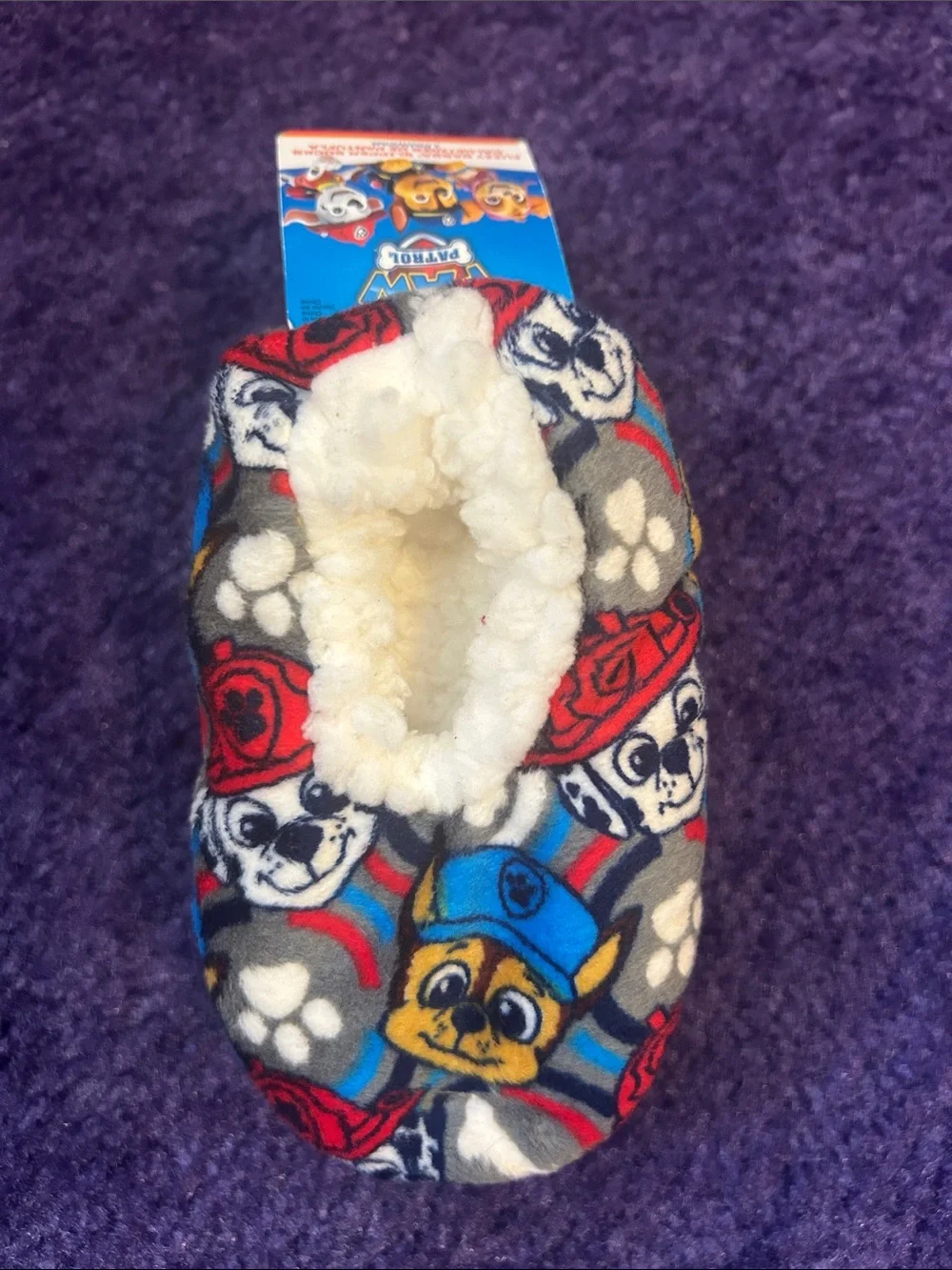 Paw patrol fuzzy babba slipper socks